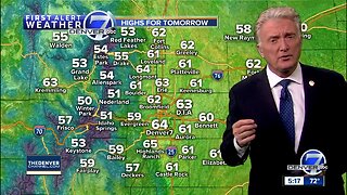 Monday evening forecast