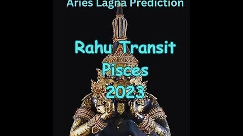Rahu transit to Pisces 2023-24 video Hindi for Aries lagna ||mesh lagan