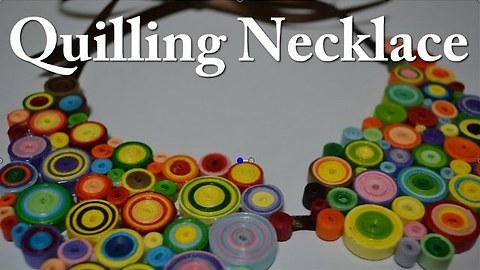 Summer paper crafts: How to make a quilling necklace