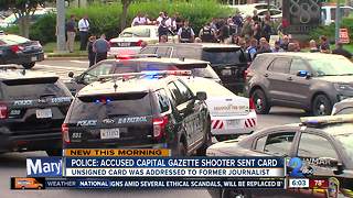 Capital Gazette shooter mails card to Virginia newspaper editor