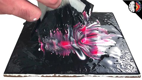 Amazing cells and lacing with reverse flower dip pour