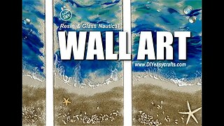 How to make Resin on Glass Nautical Wall Art