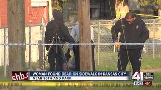 Woman found dead on sidewalk with gunshot wound near 36th and Park