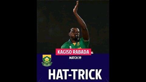 Rabada hat trick ICC T20 WORLDCUP South Africa vs England