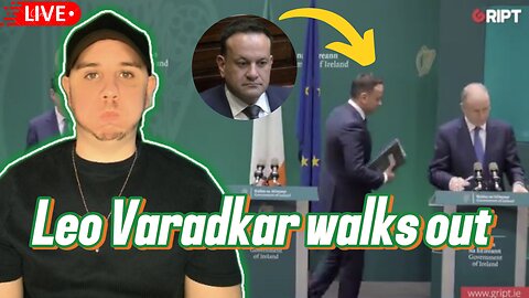 🇮🇪 Leo Varadkar walks out of press conference when asked a hard question