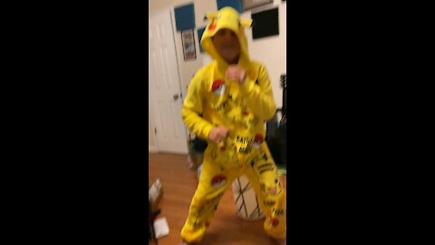 Pikachu got caught in action