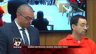 Nassar in court today for sentencing hearing