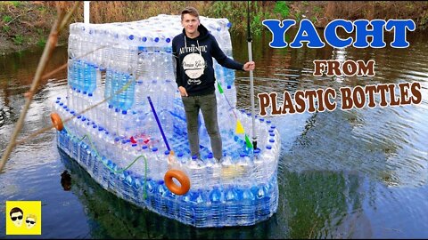 BOAT FROM PLASTIC BOTTLES - DIY