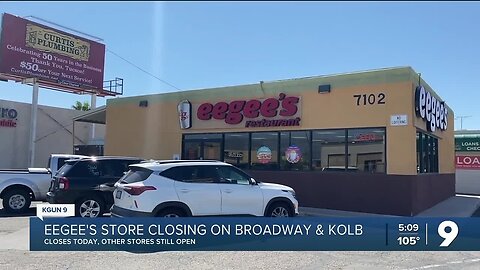 Eegee's at Broadway and Kolb Closing