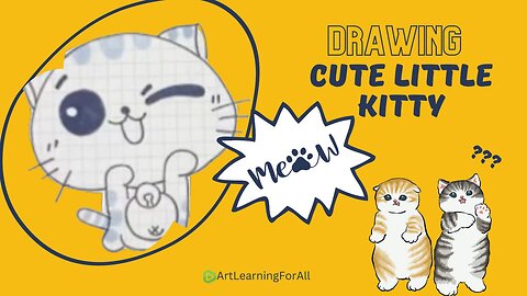 🐱✏️ Learn to Draw a Cute Little Kitty - Perfect for Kids!