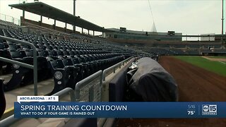 What happens if Spring Training gets washed out due to rain?