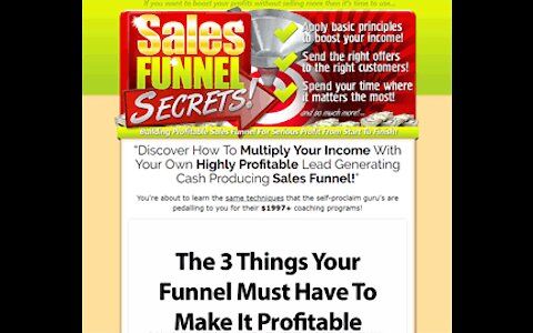 Sales Funnel Secrets - 17 How To Video Tutorials