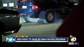 New fight to save San Diego drag racing program