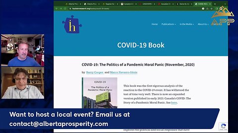 APP Webinar - Canada's Covid: The Story of a Pandemic Moral Panic