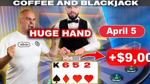 HUGE WIN - $90,000 Coffee and Blackjack