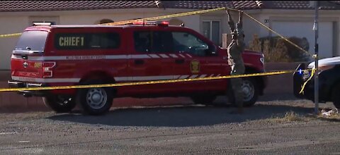 Investigators work into the night after Nellis aircraft crashes in Las Vegas neighborhood