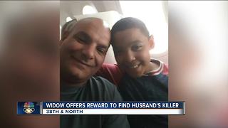 Widow offers reward to find husband's killer