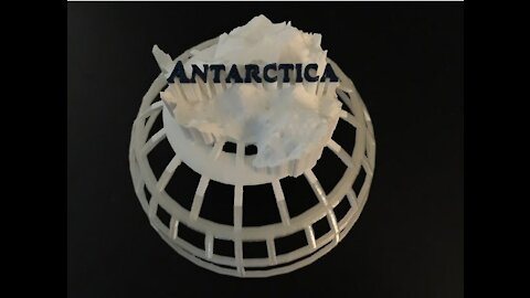3D Printed Antarctica Model