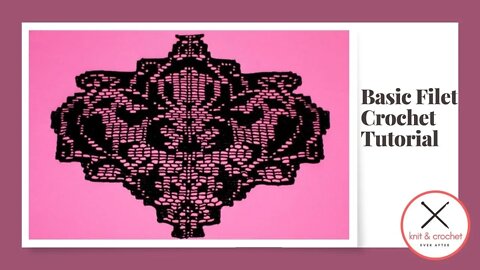Left Hand Basic Filet Crochet Tutorial With Free Pattern Link