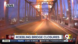 Roebling Bridge closures