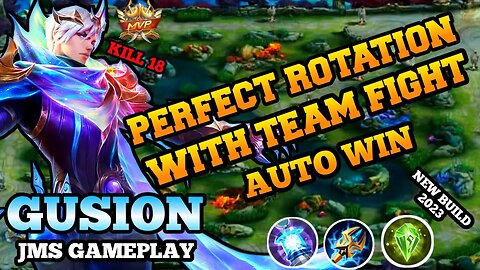 GUSION VERY AGRESIF PERFECT ROTATION MAP WAR TEAM | MOBILE LEGENDS | JMS GAMEPLAY