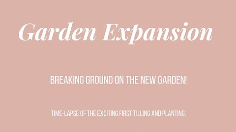 Garden Expansion! Breaking Ground - Turning Lawn Into Garden 2022