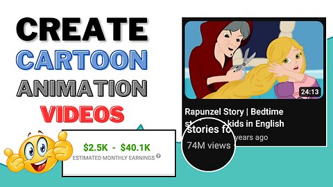 Create Cartoon Animation Video With AI and Earn $2,374/month