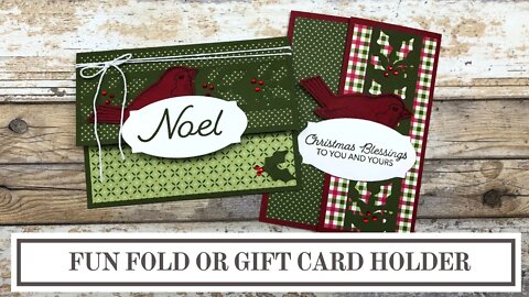 Happy Holly Days | Fun Fold or Gift Card Holder