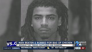 Man beaten & robbed for bag of chicken