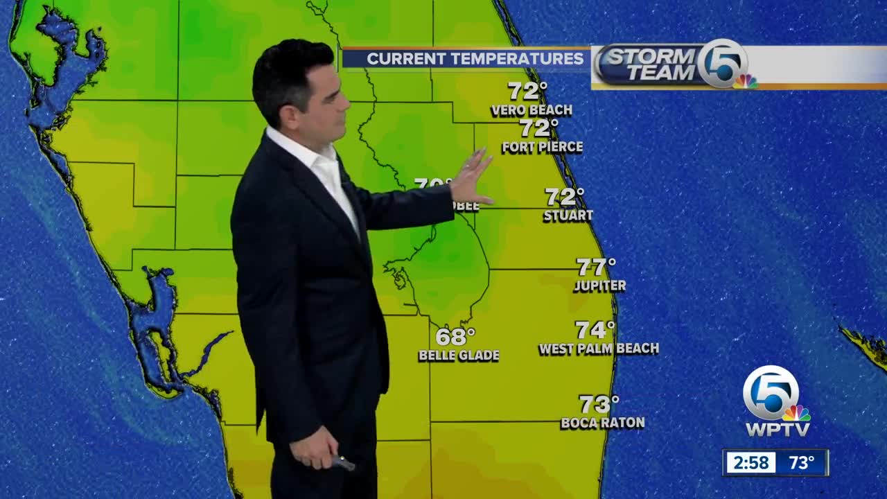 Monday mid-afternoon forecast