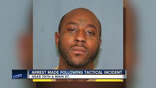 Suspect arrested in tactical incident near 70th and Main