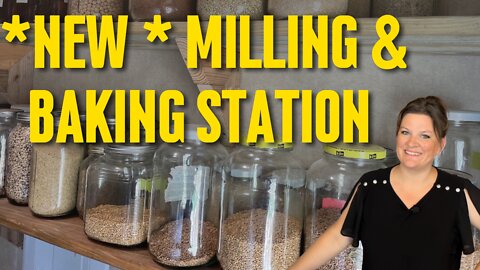 Tour my Brand New Milling & Baking Station! | Kitchen Tour | Kitchen Efficiency