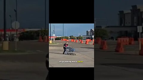 Truck Driver Cleans @Walmart parking Lot