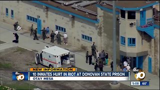 10 inmates hurt in riot at Donovan State Prison