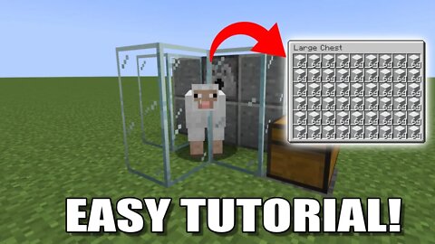Minecraft 1.19 - How to Build an EASY Automatic Wool Farm for Unlimited Wool