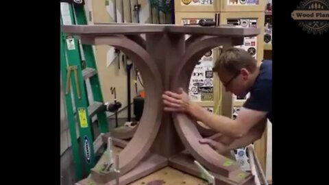 This is how wood bends to make a beautiful wooden table | Woodwork Planet