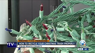 Advice on properly recycling your Christmas lights and old electronics