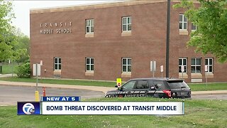 Bomb threat discovered at Transit Middle School