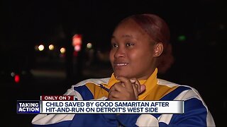 Child saved by good Samaritan after hit-and-run on Detroit's west side