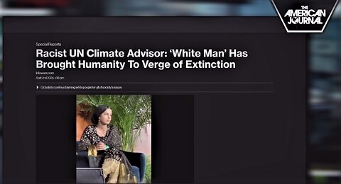 Racist UN Climate Advisor Unintentionally Reveals the Real Purpose Behind Push for “Sustainability”