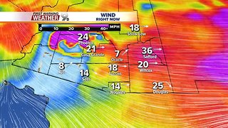 Winds move east before the next storm
