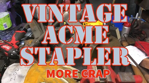 ACME STAPLER - VINTAGE STAPLER - OLD TOOL