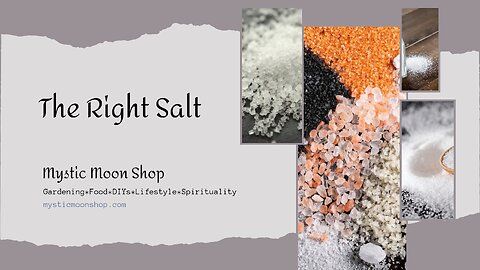 Choosing a Good Salt