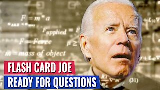 REPORTER ASKS BIDEN SIMPLE QUESTION AT CAMPAIGN STOP - HE HAS TO PULL OUT FLASH CARDS TO ANSWER!