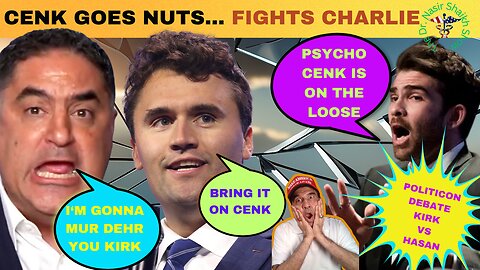 DEBATE BECOMES A FIGHT: CENK Uygur Tries to Fight Charlie Kirk