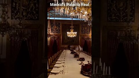 The Royal Dining Room of Madrid's Palacio Real - A Grandiose Feast for the Eyes