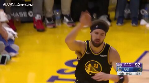 Klay Thompson INCREDIBLE PASS After Kuminga's REVERSE DUNK & Back Klay Thompson PULL UP 3's ! 😬
