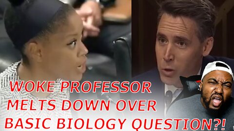 WOKE Professor MELTS DOWN Calling Josh Hawley 'Transphobic' For Asking If Only Women Get Pregnant!