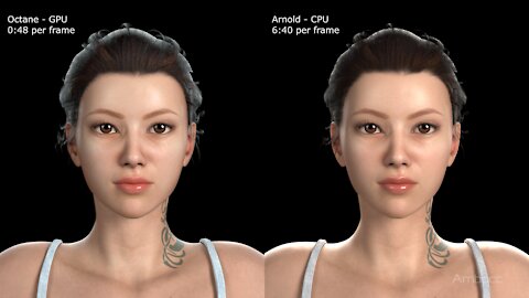 3DS Max Octane vs Arnold Skin with Node Setup CG 3D