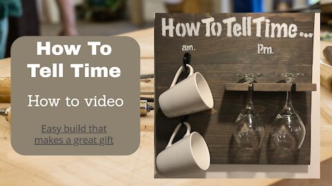 How to tell time Coffee and wine Holder. Built with Kreg Jig.